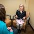 Marcia Newth, LCSW, with a behavioral health patient